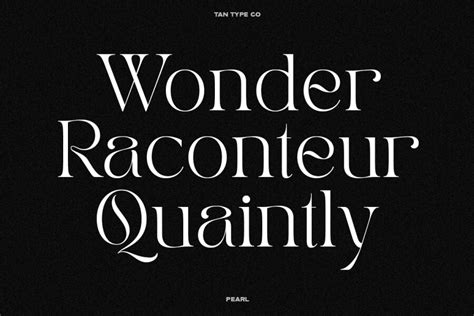 tan pearl regular font free.